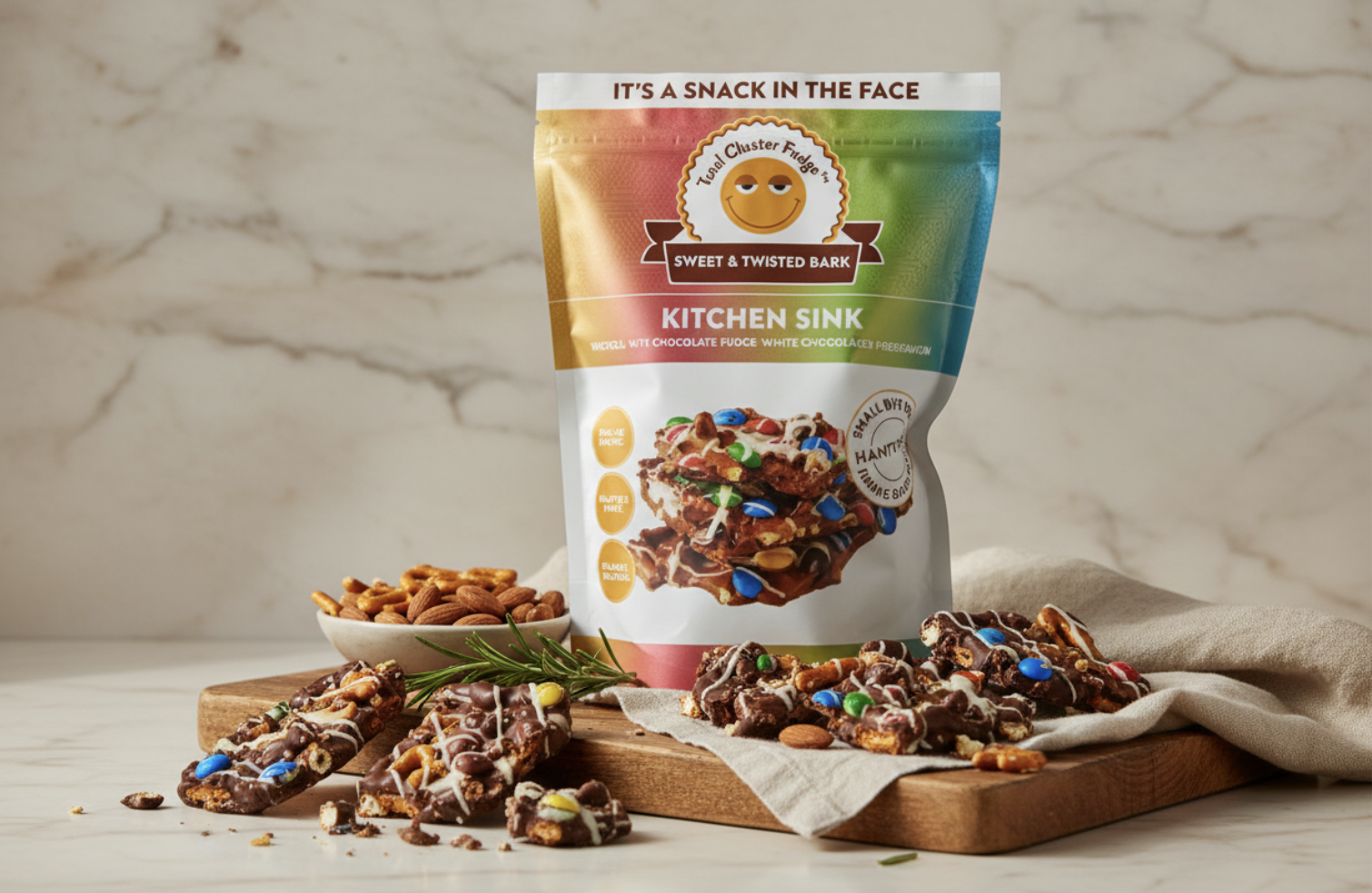 Kitchen Sink Total Cluster Fudge packaging