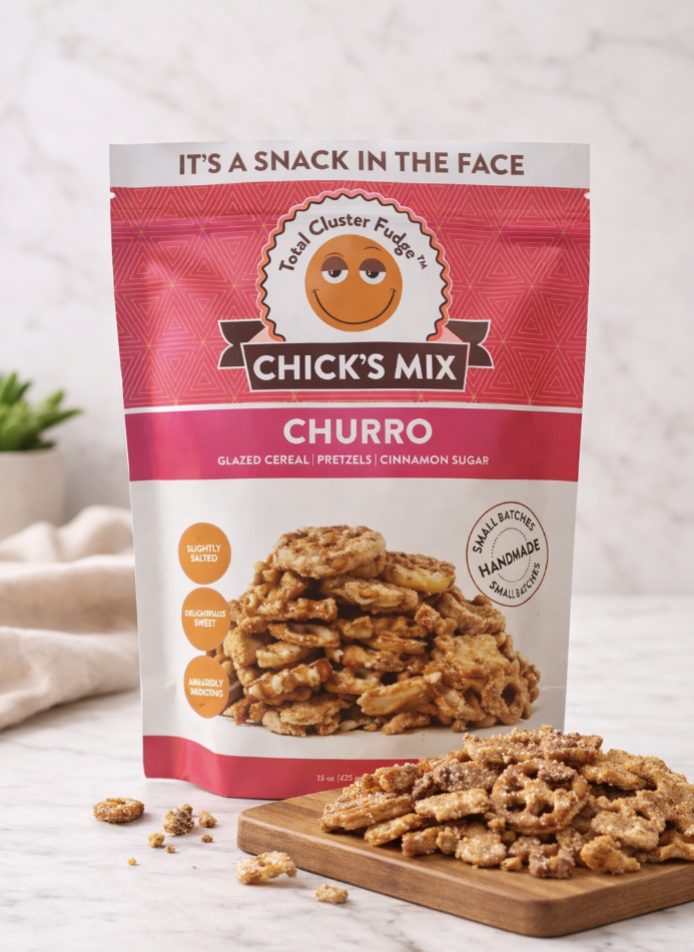 Churro Total Cluster Fudge packaging