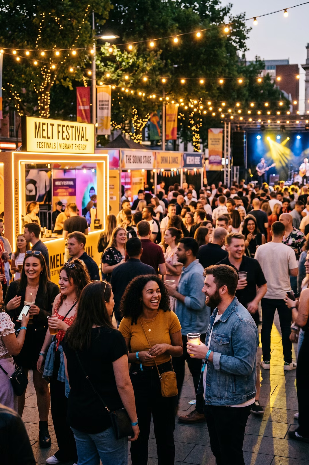 Live festival activation crowd